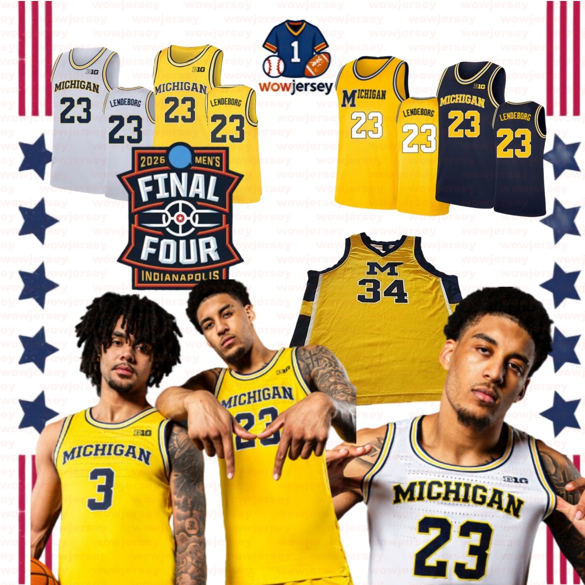 2026 MichiganS Wolverine Basketball Jersey Morez Johnson Jr Aday Mara Trey McKenney Elliot Cadeau LJ Cason Franz Wagner Jalen Rose Chris Webber Poole Final Four
