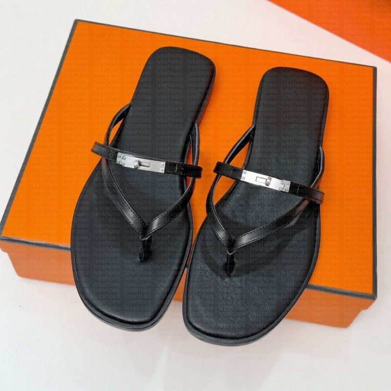 Palladium plated buckle Designer Slippers Miss sandal luxury calfskin Mini style interlaced silhouette Minimalist womens sandals Classic Buckle Shoes flip flops