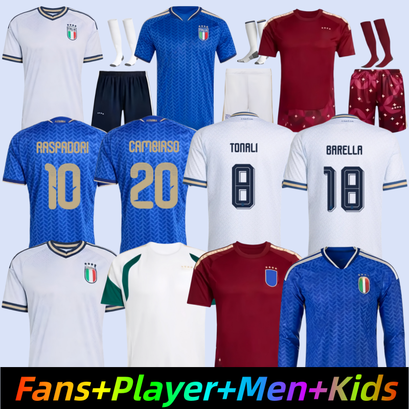 Italy soccer jersey 2026 World Cup football shirt Kit 26 27 Italia 1970s TONALI BARELLA DIMARCO BASTONI KEAN GATTI DI LORENZO men kids uniforms maglie da calcio 55