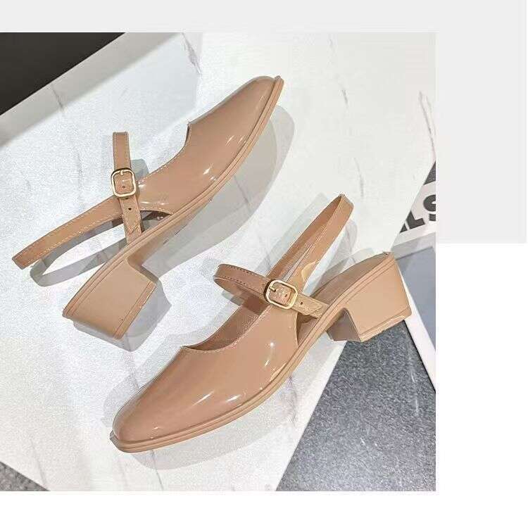 Factory Wholesale Mary Jane Shoes Women Thick-Soled Height-Increasing New Popular Trendy Versatile High-Heeled Sandals For Going Out - view 6