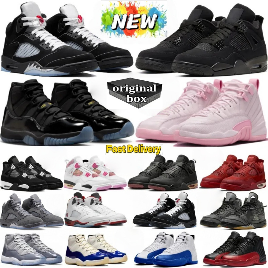With Box designer new 4s Black Cat Basketball Shoes 5s Metallic Black Wolf Grey 6s Infrared 11s Gamma Blue Tokyo 12s Taxi Flu Game Fire Red 13s Sail Black Gorge Green red
