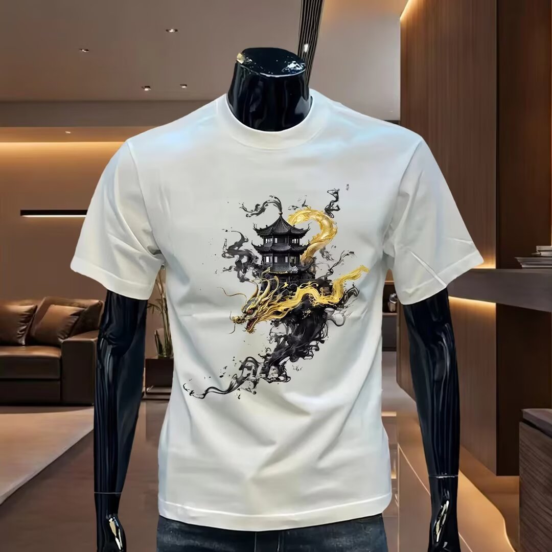 2026 Summer New Arrivals Hot-Selling Men's T-Shirts | 100% Cotton Casual Premium Streetwear Versatile Short Sleeve Tops