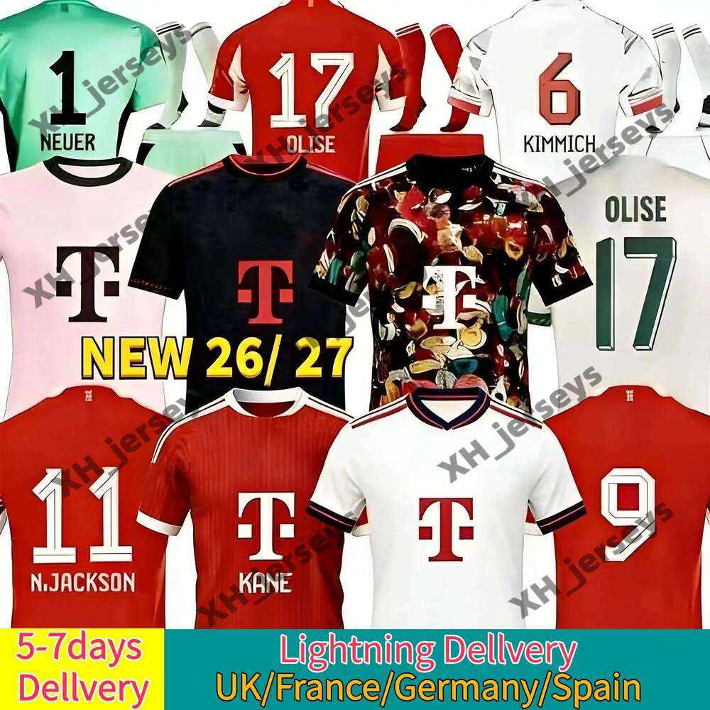 25 26 27 KANE OLISE soccer jerseys Anniversary BAYERNS MUNICH Luis Diaz KIMMICH UPAMECANO MULLER COMAN 2025 2026 football shirt DAVIES MUSIALA Men Kid kits
