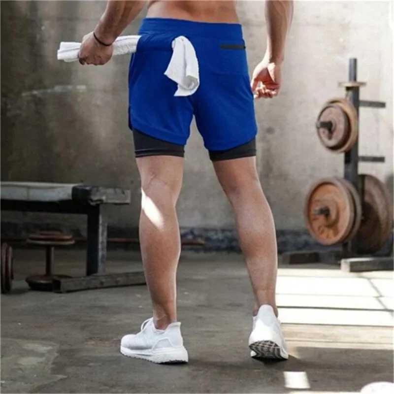 Mens Summer Camo Running Shorts Men 2 in 1 Double-deck Quick Dry Mesh Breathable Shorts Multi-pocket Men Casual Sports Shorts Z260331