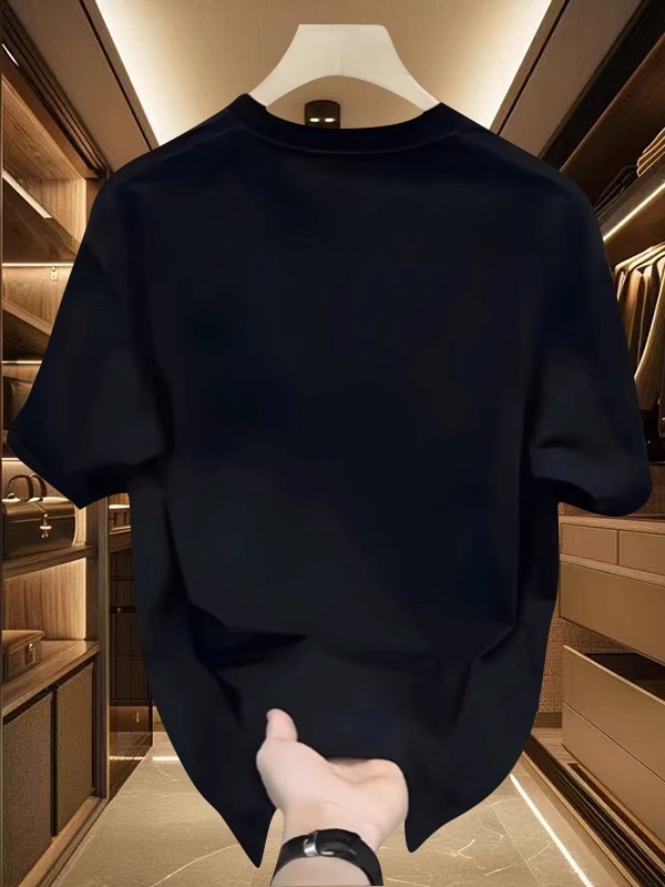 2026 Summer Men's Streetwear T-Shirts | Casual 100% Cotton Fashionable Luxury New Arrivals Trendy Tops