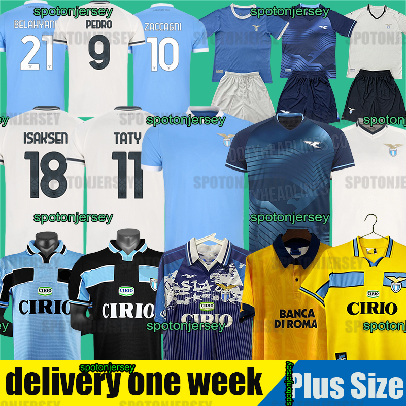 Lazio Jerseys 25 26 maglie lazio soccer jerseys maglia lazio retro 98 99 00 96 97 92 jersey men kits football shirt Anniversary PEDRO KAMADA DELE-BASHIRU