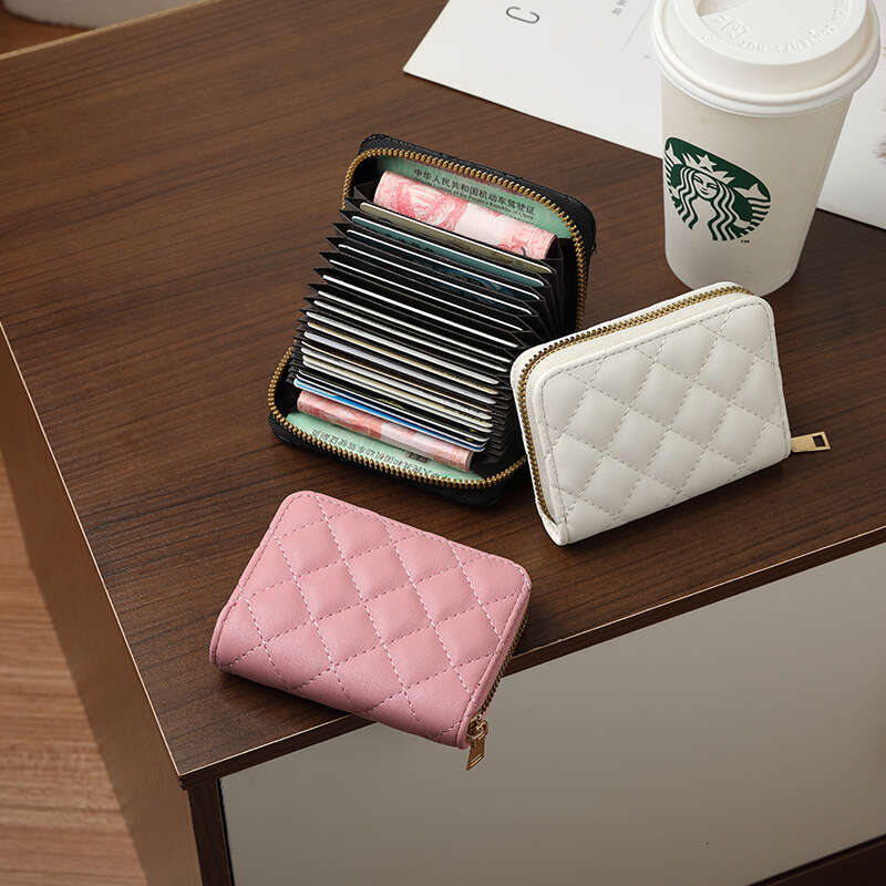 Accordion Holder For Women, Multi-Card Slots, Anti-Demagnetization Bank High-End PU Exquisite Card Holder, Direct From Manufacturer