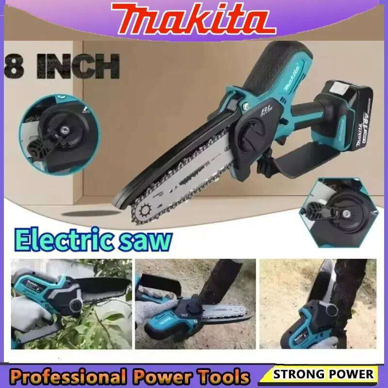 Makita Handheld Portable Logging Chainsaw Garden Pruning 6 Inch Chain Electric Saw Wood Power Tool for 18V Battery