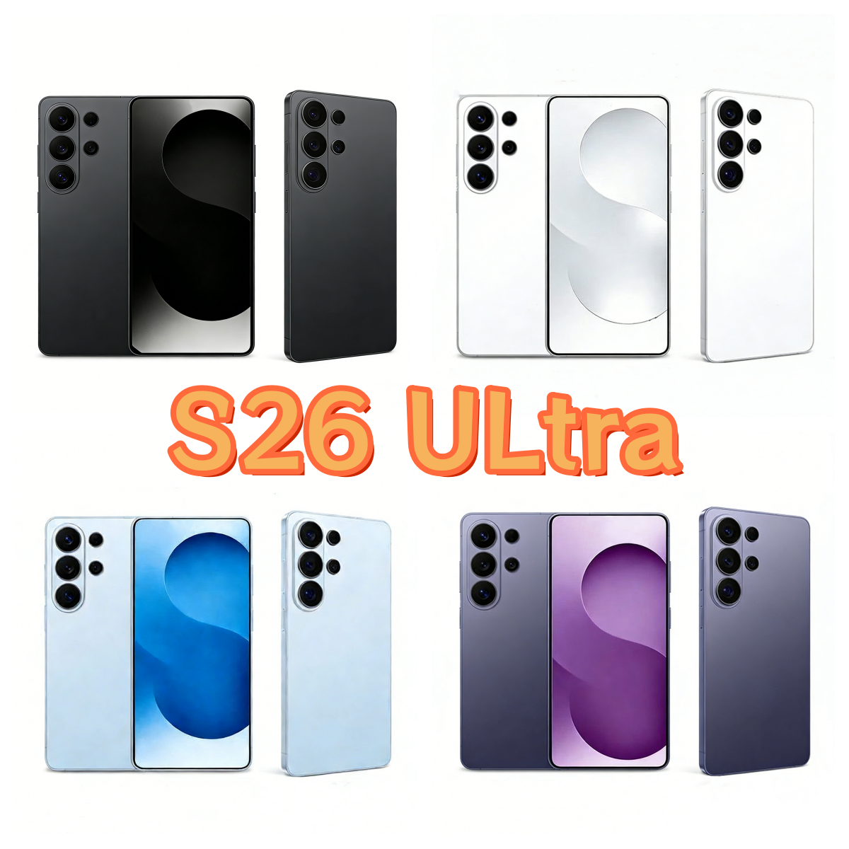 S26 Ultra Unlocked Smartphones 5G High-End Android Phone 16GB+1TB Storage - 6.9 inch Touchscreen Display & Face ID Secure GPS Mobile phone s25 Ultra Cell Phones i17 Pro Max