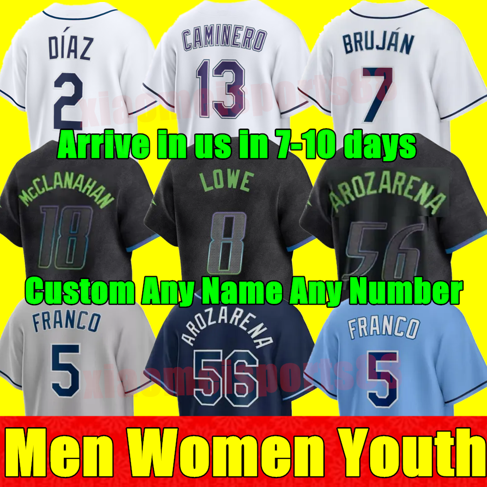 2026 S-4XL 39 Kevin Kiermaier Jerseys 12 Wade Boggs Yandy Diaz 5 Wander Franco Tampa Bay Randy Arozarena Ray Charlie Morton Joey Wendle Tyler Glasnow baseball