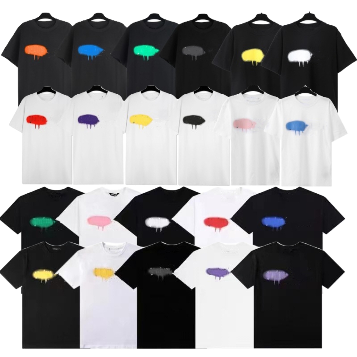 Palmshirt Designer T Shirts Summer Fashion Mens Womens Designers Tshirt Short Sleeve Tops Letter Tshirts Clothing Short Sleeved New Crew Neck Euro Size S-XL