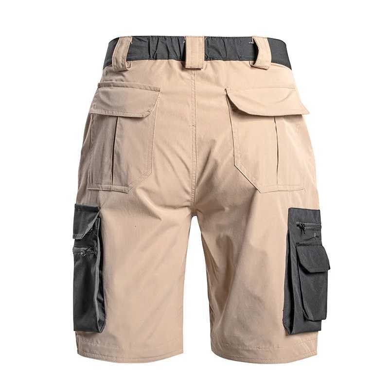 Summer Mens Tactical Cargo Shorts Quick Dry Waterproof Outdoor Shorts for Hiking Camping Trekking Fishing with Multi Pockets Z260331