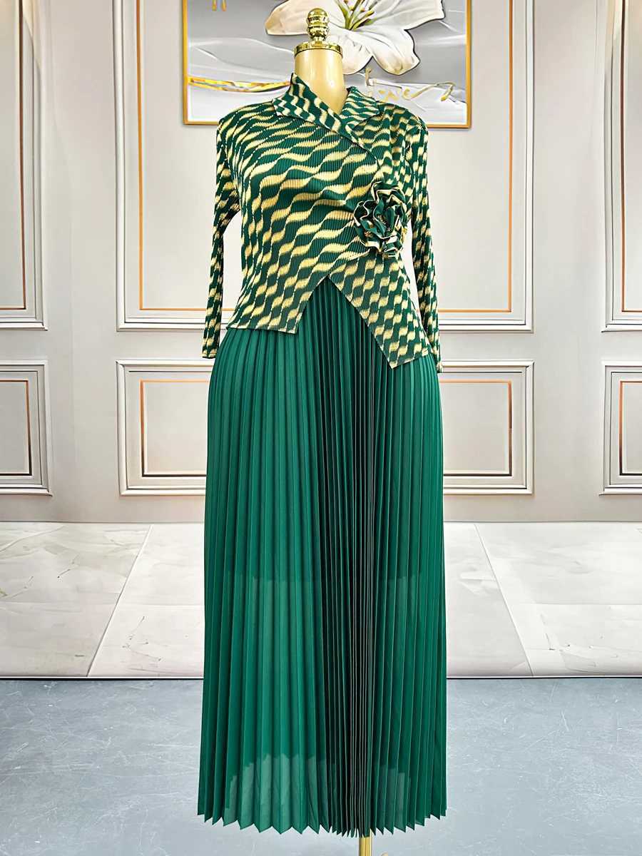 Plus Size Luxury Dresses For Women Elegant And Beautiful Gowns Miyake Pleated Dress Party Evening Prom Formal Female Fashion C260331