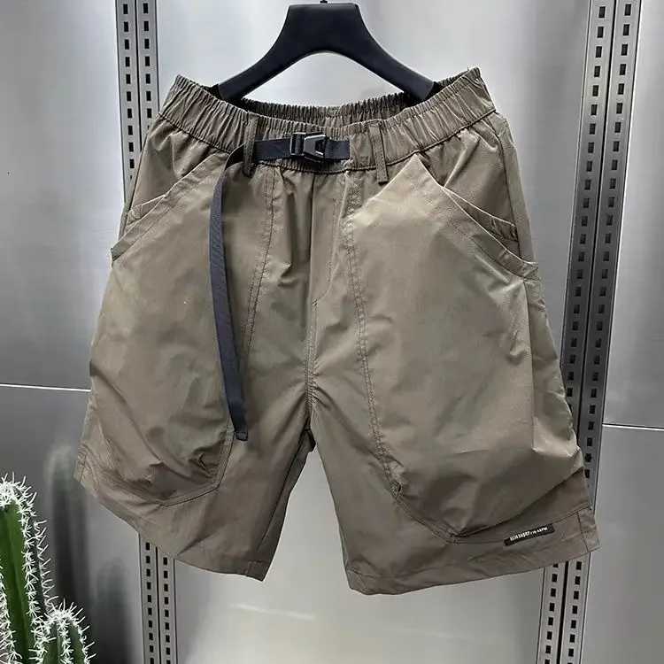 2026 Mens Large Pocket Waistband Work Shorts Summer Thin New Loose Straight Half Middle Pants Z260331