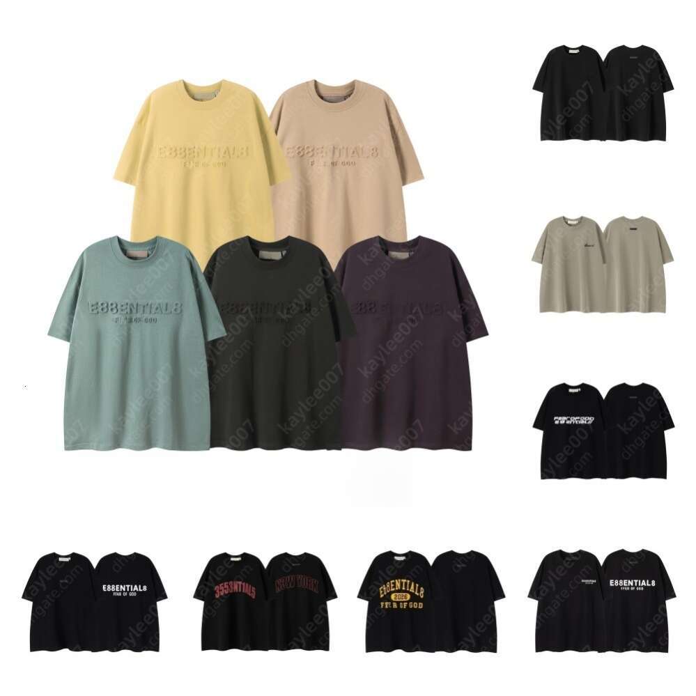 essentials shorts mens designer t shirt women classic graphic tee summer brand tracksuit fashion shirts men outdoor sweatshirt popular joggers luxury pullover 008