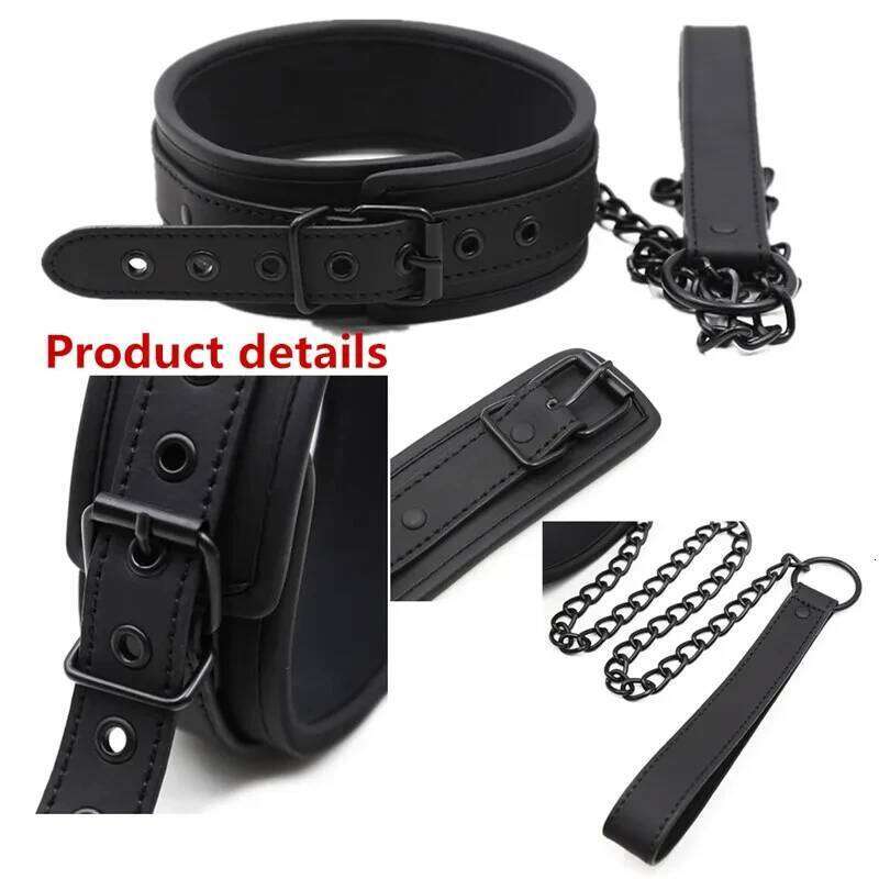BDSM Bondage Set for Woman - Handcuffs Ankle Cuffs Collar Erotic Sex Toy Kit Adults Games Products