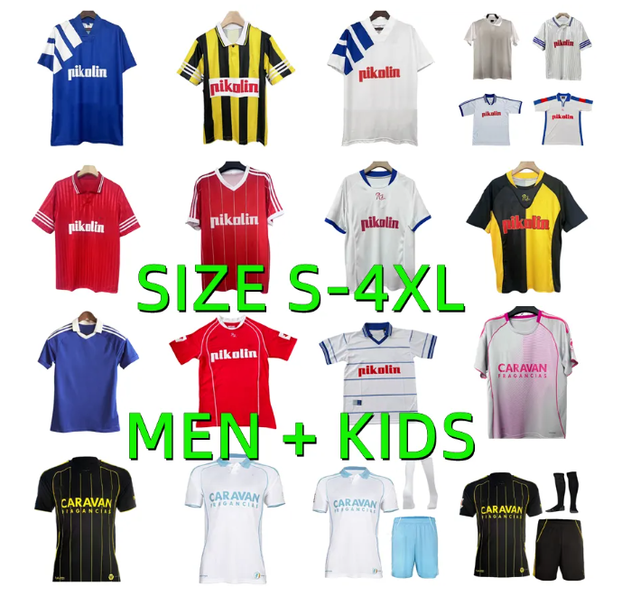 25 26 NARVAEZ ZAPATER Soccer Jerseys RATON Men kids kit 2025 2026 Real Zaragoza BERMEJO FRANCHO 1992 1993 1995 1996 1997 1998 2001 02 Fans Retro Football Shirts MEN kids