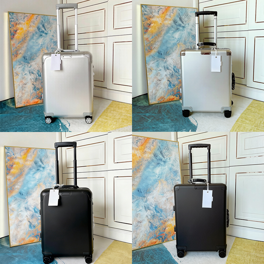 Aluminium Suitcase Designer Luggage with wheels Luxury Boxes Trolley Case Travel Bag Classic Suitcases Boarding Case Password Box