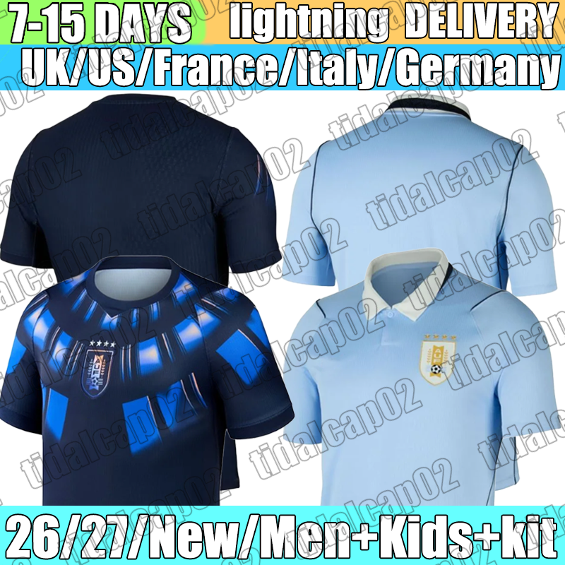 uruguay Jersey F. VALVERDE PELLISTRI D.Nunez G.DE ARRASCAETA Soccer Jerseys R.ARAUJO R.BENTANCUR PELLISTRI Jerseys 2026 Football Shirts kids kits