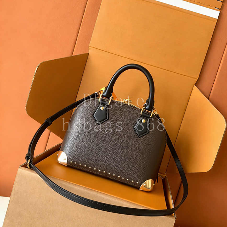 Almaa Trunk BB Master quality Designer Handbags Shell Bags Luxury Shoulder Bags Genuine Leather Crossbody bags 22cm With Box LA02J1