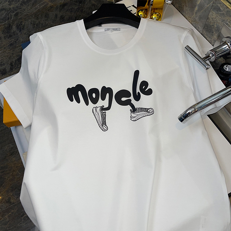 Summer Unisex Couple T-Shirts | Premium Classic Letter Cotton Graphic Crew Neck Versatile Trendy Short Sleeve Tops