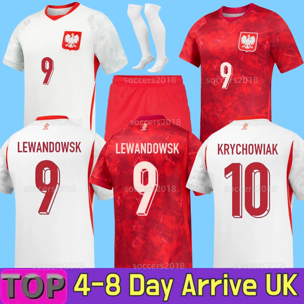 Poland 2026 World Cup Soccer Jersey LEWANDOWSKI MILIK PIETUSZEWSKI KAMINSKI PIATEK SZYMANSKI KIWIOR CASH 26 2027 Home Away Football shirt men kids Kits set uniforms