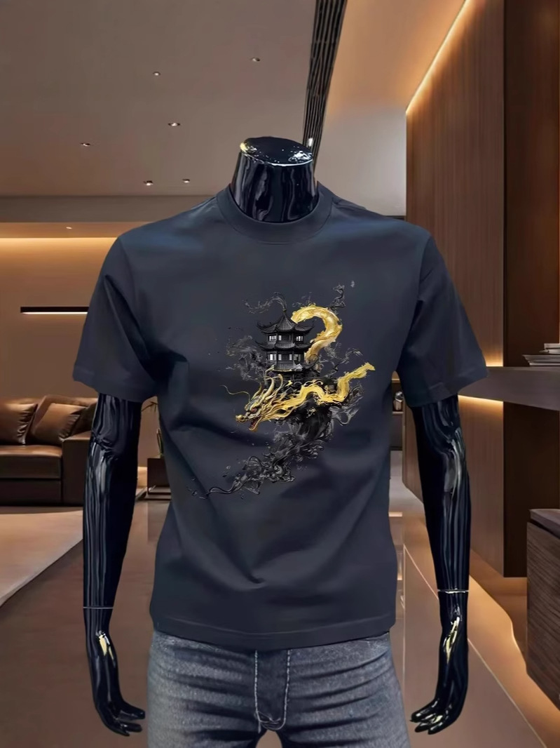 2026 Summer New Arrivals Hot-Selling Men's T-Shirts | 100% Cotton Casual Premium Streetwear Versatile Short Sleeve Tops