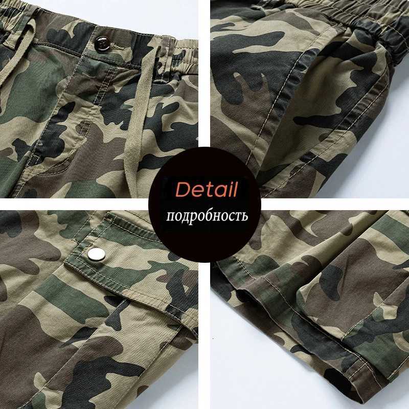 Summer Men Cargo Camouflage Shorts Mens Casual Cotton Jogger Shorts Pants Mens Outwear Fashion Vintage Twill Cotton Shorts Male Z260331