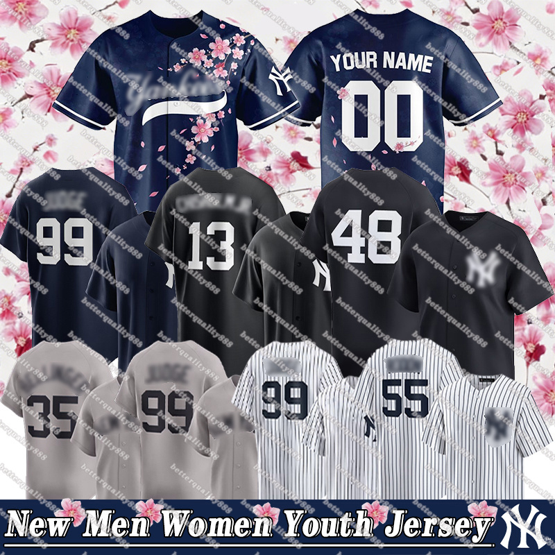 Yankees Jersey Aaron Judge Baseball Jerseys Anthony Volpe Austin Wells Derek Jeter Jersey Cody Bellinger Ben Rice DJ LeMahieu Giancarlo Stanton Max Fried
