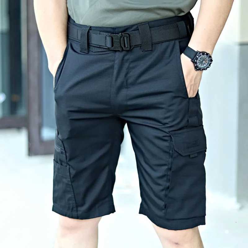 2024 Summer Mens Tactical Casual Shorts Waterproof Cargo Shorts Multi-pocket Quick Dry Wear-resistant Outdoor Training Overalls Z260331