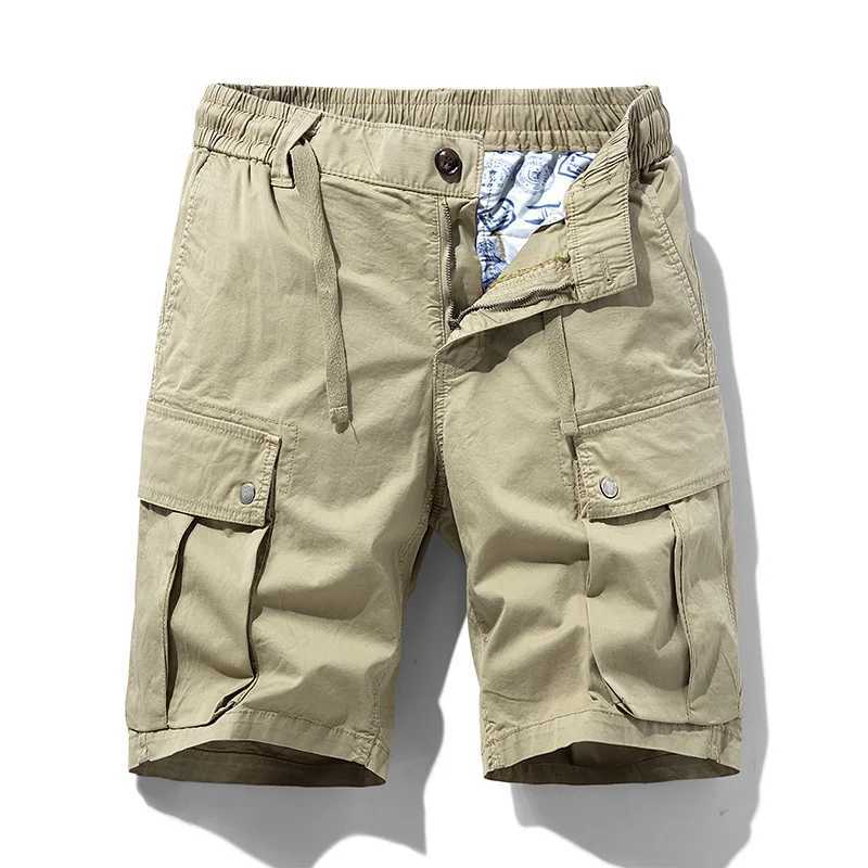 Summer Men Cargo Cotton Shorts Mens Multi Pocket Casual Shorts Spring Mens Jogger Pants Fashion Beach Shorts Dropshipping LZLLTT Z260331