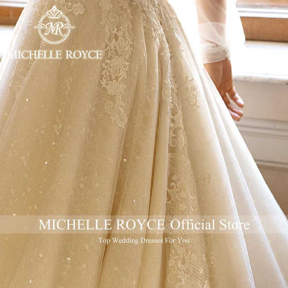 Michelle Royce New Arrival Weding Dress For Women Beading Appliques Princess Delicate Beaded Lace Sweetheart Vestidos De Novia C260331