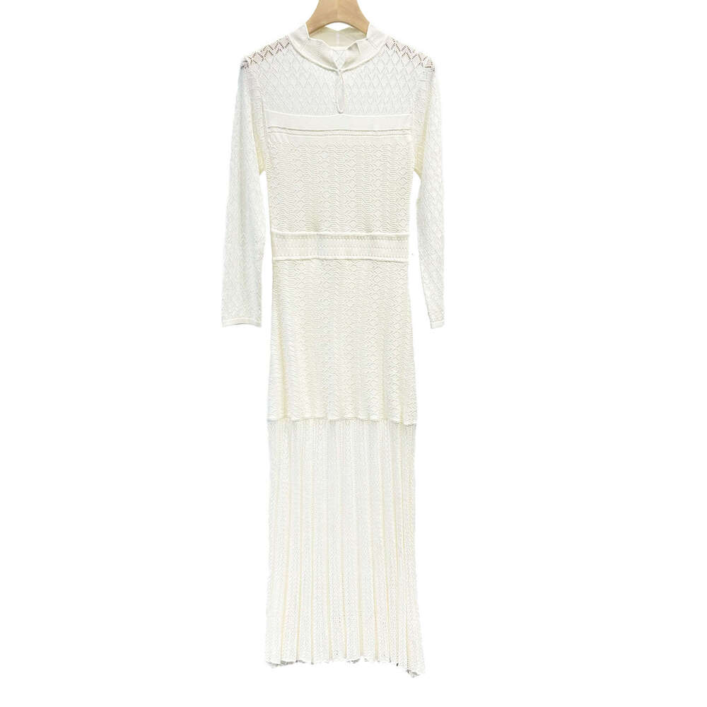 k30 2026 summer new designer French hollow slim knit dress elegant and fashionable long skirt