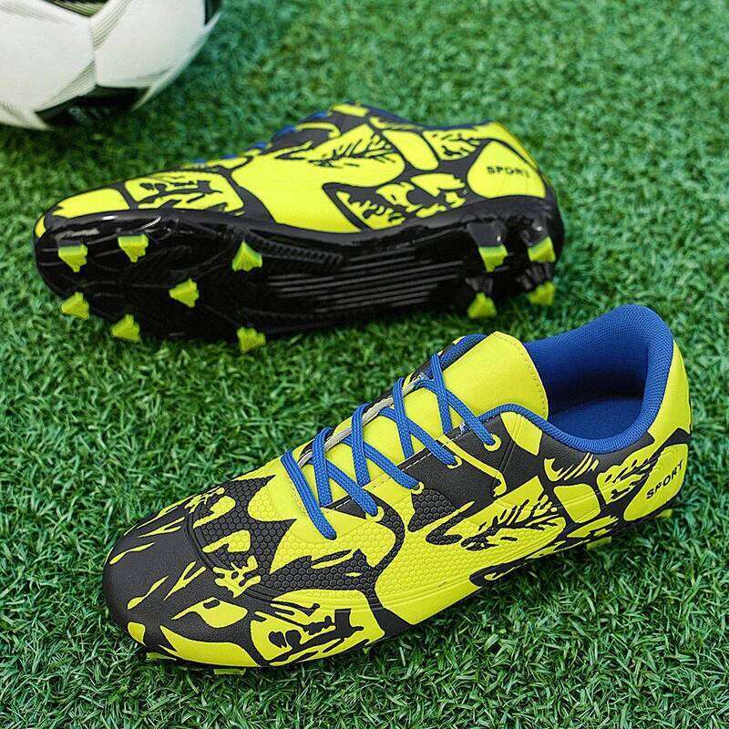 New Men Soccer Kids Cleats Grass Adult Professional Football Boots Ultralight Non-Slip Boys Training Shoes Drop Shipping