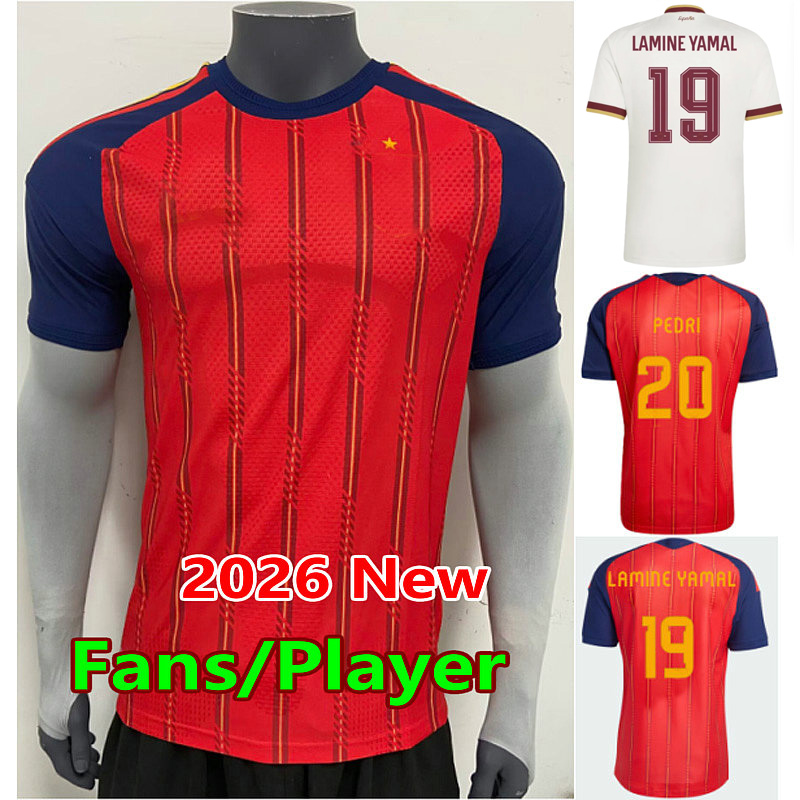2026 Espana GAVI CUBARSI soccer jerseys PEDRI camisetas de futbol 26 27 RODRIGO LAMINE YAMAL football shirt WILLIAMS JR OLMO FERMIN FERRAN OYARZABAL men kids uniform
