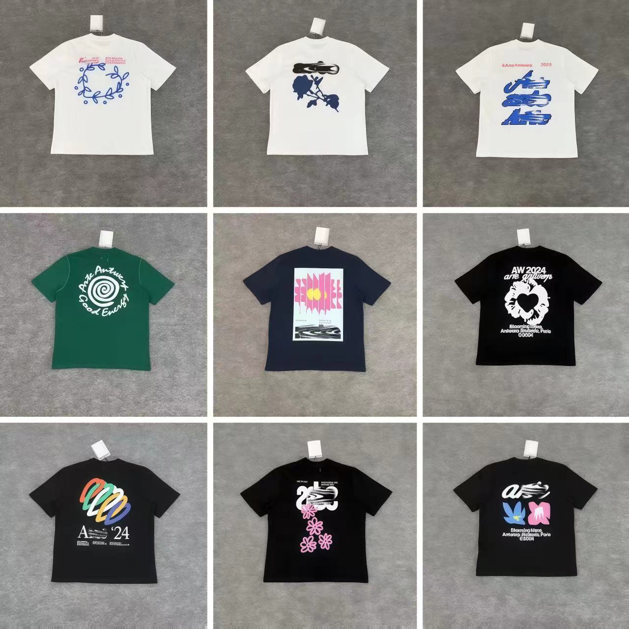 Artshirts T shirts Men's Womens T Shirts High Street 100% cotton Men's Letter Print T-Shirt Elements Oversized Luxury Brand Unisex Streetwear Tops Clothing us size