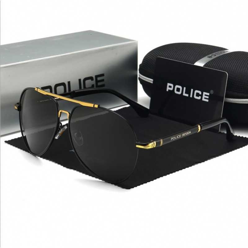 Men's polarized sunglasses with large frames, black lenses, driving lenses, UV protection glasses, trendy style X260331