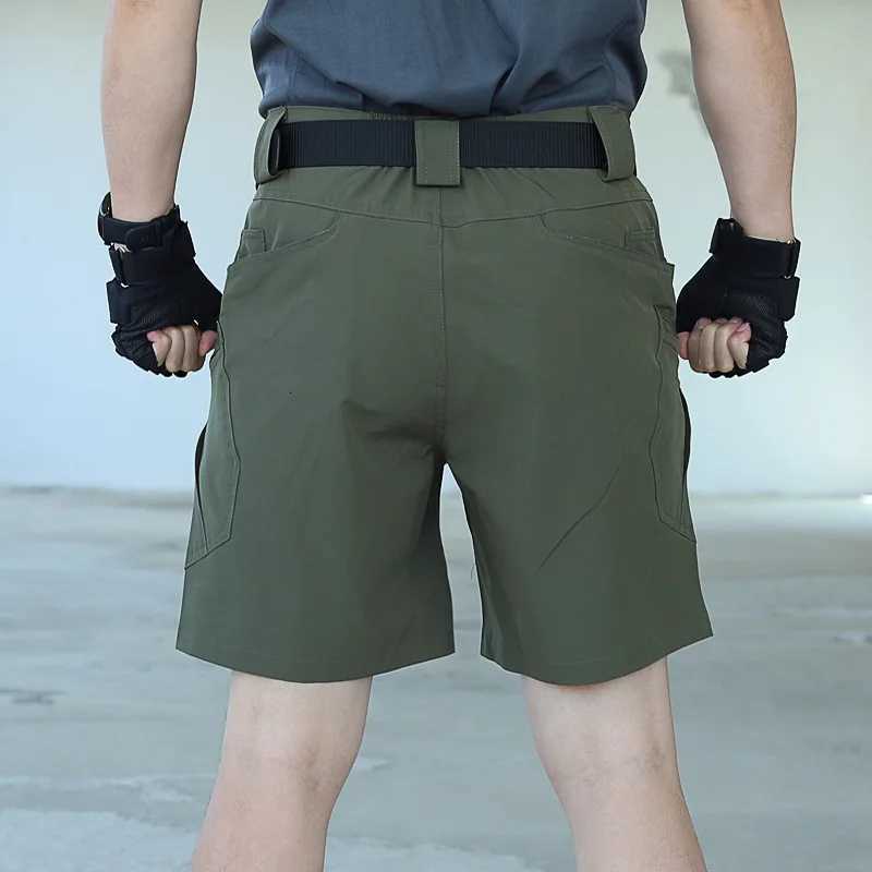 Men Urban Military Tactical Shorts Outdoor Waterproof Wear Resistant Cargo Shorts Quick Dry Multi pocket Plus Size Hiking Pants Z260331