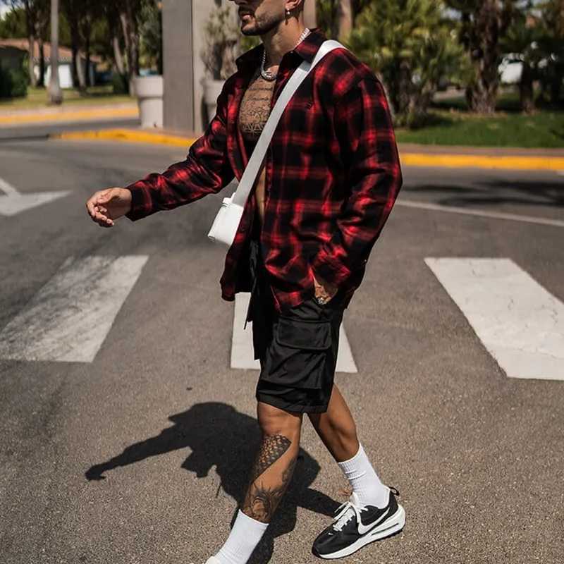 GITF Quick Dry Athletic Shorts with Zipper Pockets Mens Summer Running Shorts Gym Training Workout Fitness Hiking Shorts Z260331