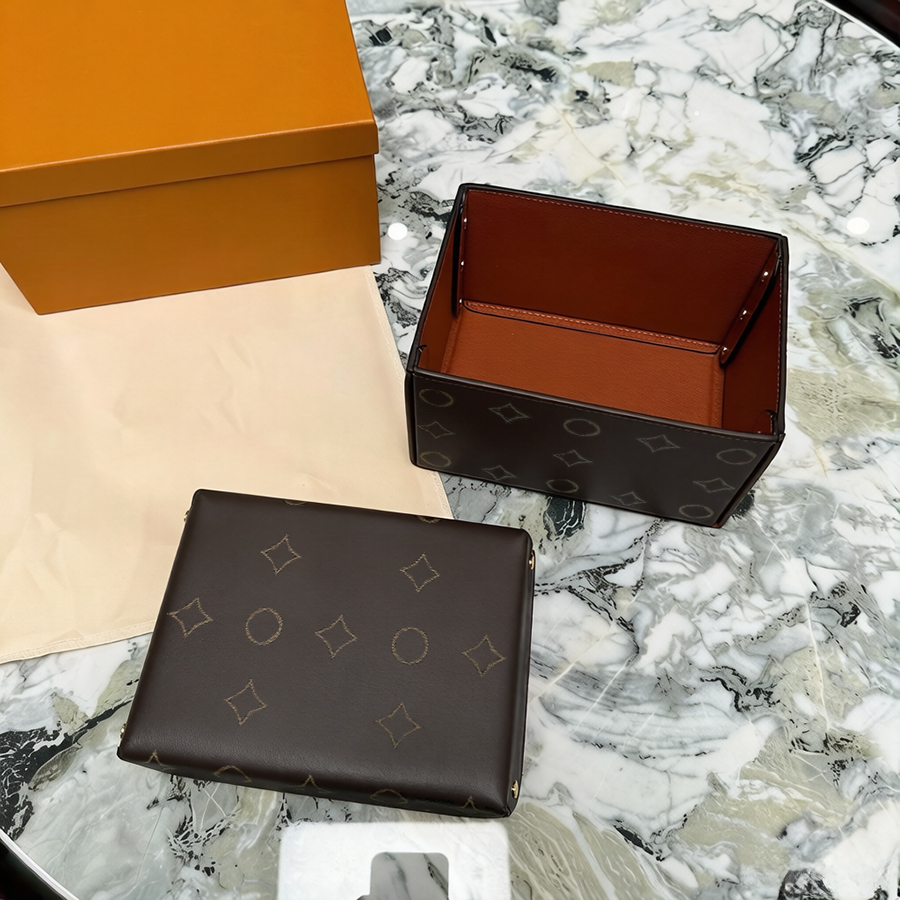 Designer Jewelry Boxes Ring Cases Storage Cases Leather Round Square Jewelry Box Functional Bracelets Earrings Necklaces Jewelry Packaging