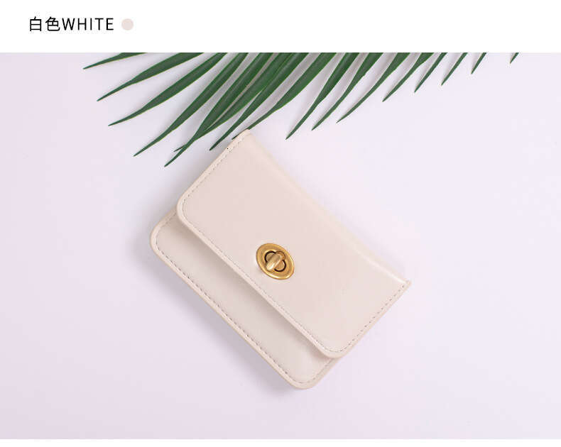 Wholesale Short Women's Wallets, Compact And Simple, Solid Color, Ins-Style, Student Multi-Card Slot Coin Purse, Card Holder, Slim Design