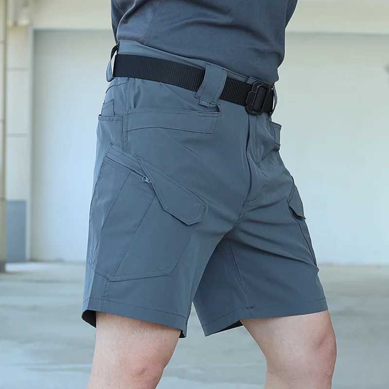 Men Urban Military Tactical Shorts Outdoor Waterproof Wear Resistant Cargo Shorts Quick Dry Multi pocket Plus Size Hiking Pants Z260331