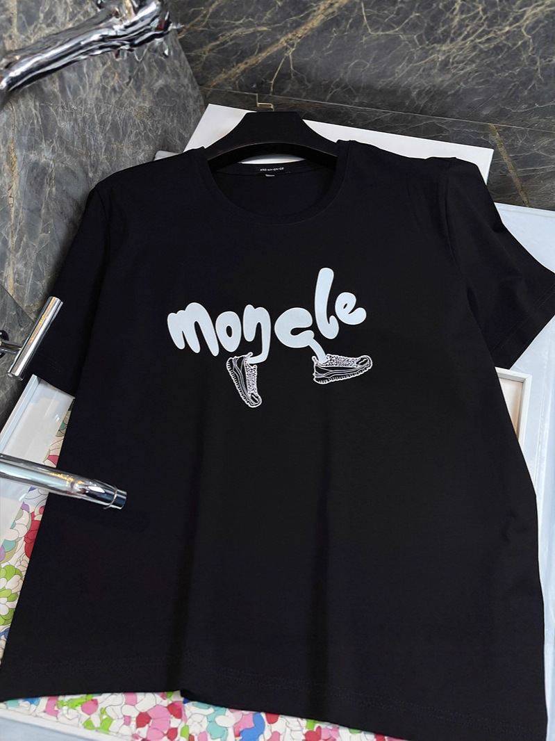 Summer Unisex Couple T-Shirts | Premium Classic Letter Cotton Graphic Crew Neck Versatile Trendy Short Sleeve Tops