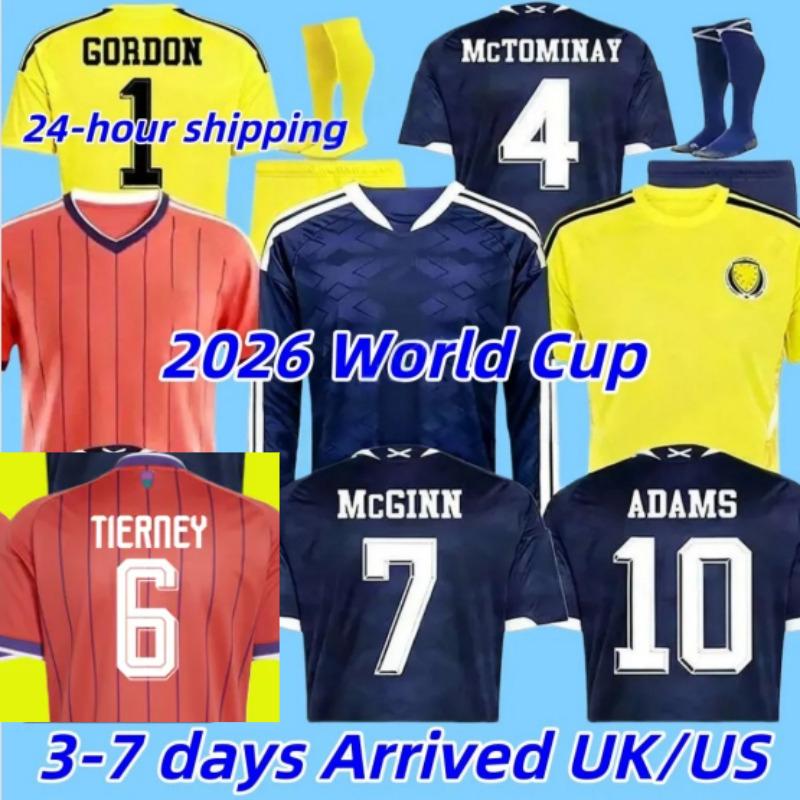 2026 World Cup Scotland Soccer Jerseys home TIERNEY ROBERTSON football shirt CHRISTIE McGREGOR McGINN McKENNA men kids kit sets