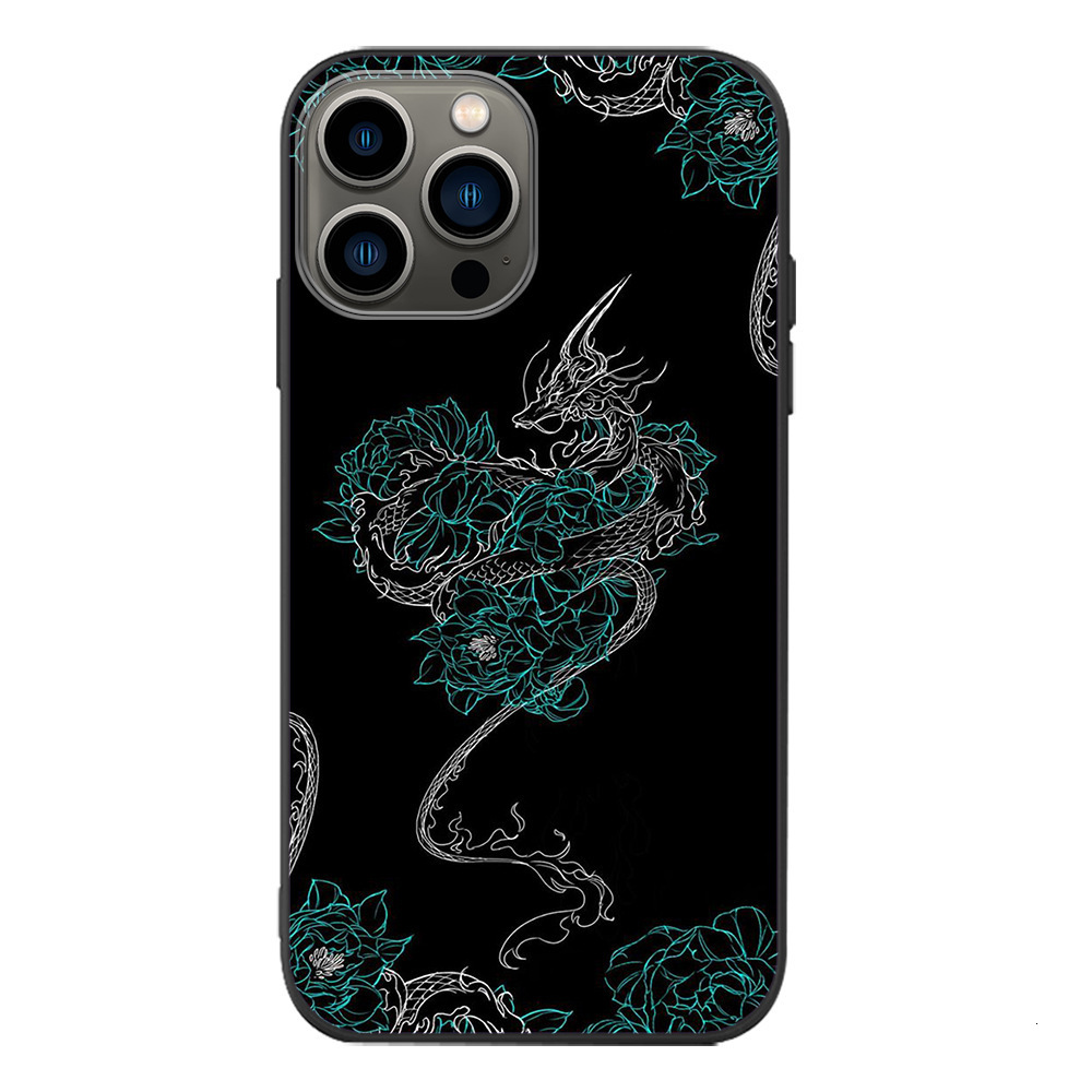 2026 New Luxury Model Is Ap Plicable To Phone Case Iphone 15 Compatible Element Model Foreign Trade Chinese Style Culture Dragon Totem Max Pro Phone C