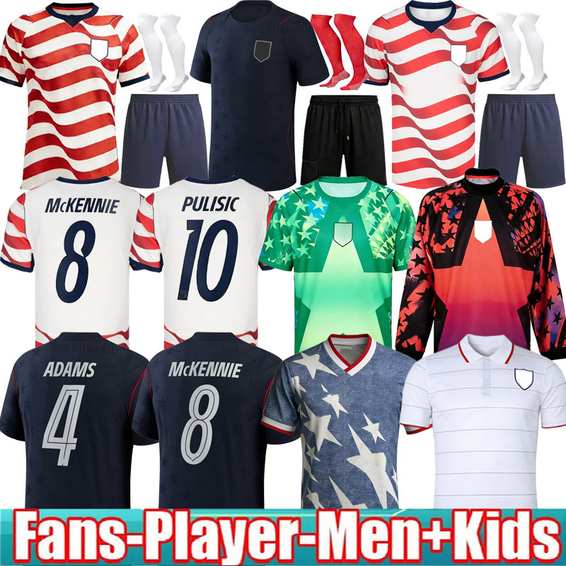 USAs World Cup 2026 Soccer Jersey men kids 26 27 United States McKENNIE PULISIC REYNA ADAMS SMITH MORGAN BALOGUN MUSAH ADAMS Home Away Fans Player Men Kids Kit