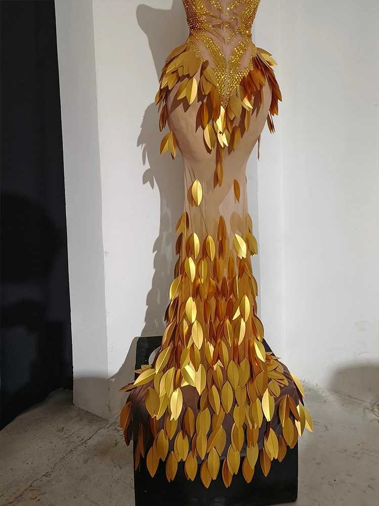 High Split 3d Designer Custom Pearl White Fishtail Dress See Thought Club Outfit Performance Drag Queen Dance Stage Catwalk Show C260331