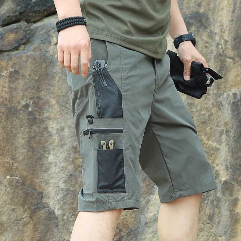 New Tactical Work Pants Men Camouflage Shorts Outdoor Multi-pocket Casual Cargo Short Pants Quick Dry Wear-resisting Shorts Male Z260331