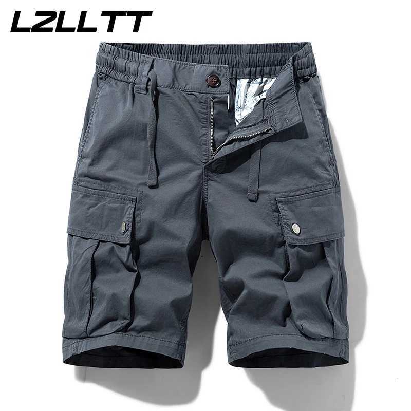 Summer Men Cargo Cotton Shorts Mens Multi Pocket Casual Shorts Spring Mens Jogger Pants Fashion Beach Shorts Dropshipping LZLLTT Z260331