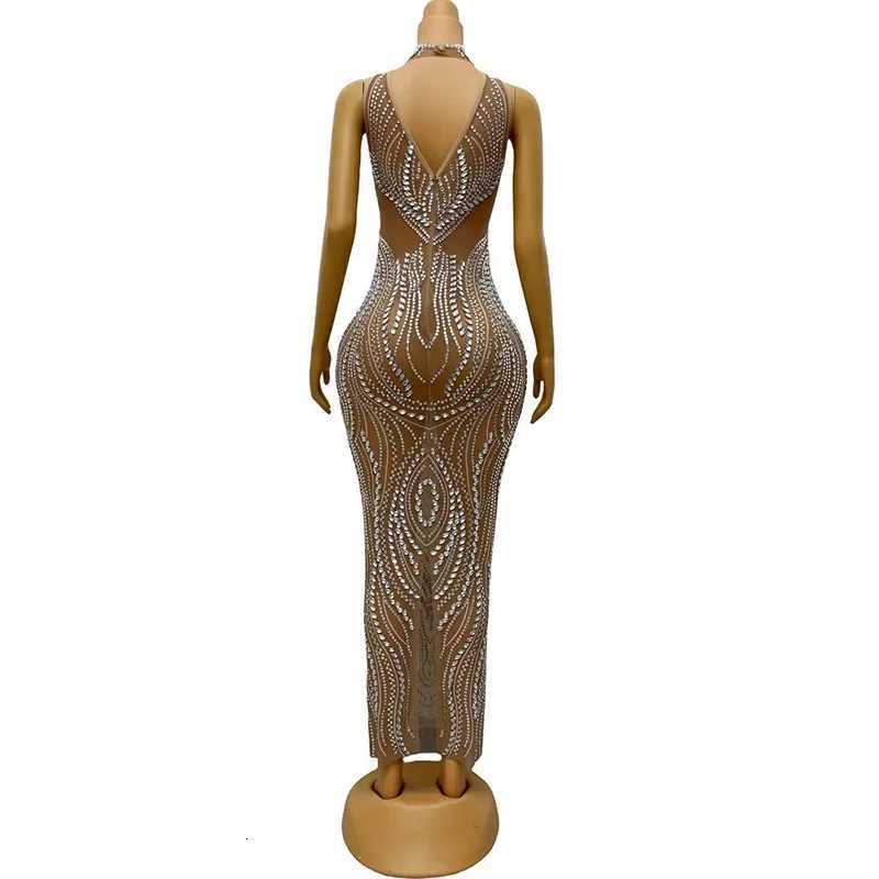 Female Singer Sleeveless Long Stage Evening Dress - Temperament Slim-Fitting For Catwalk Performance Women Vallentain Dress C260331